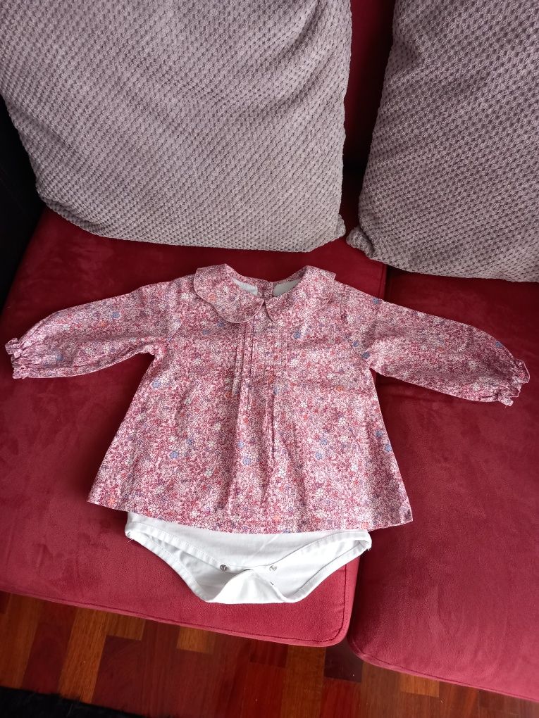 Jardineiras / Bodys Vestidos, 6 Meses Menina