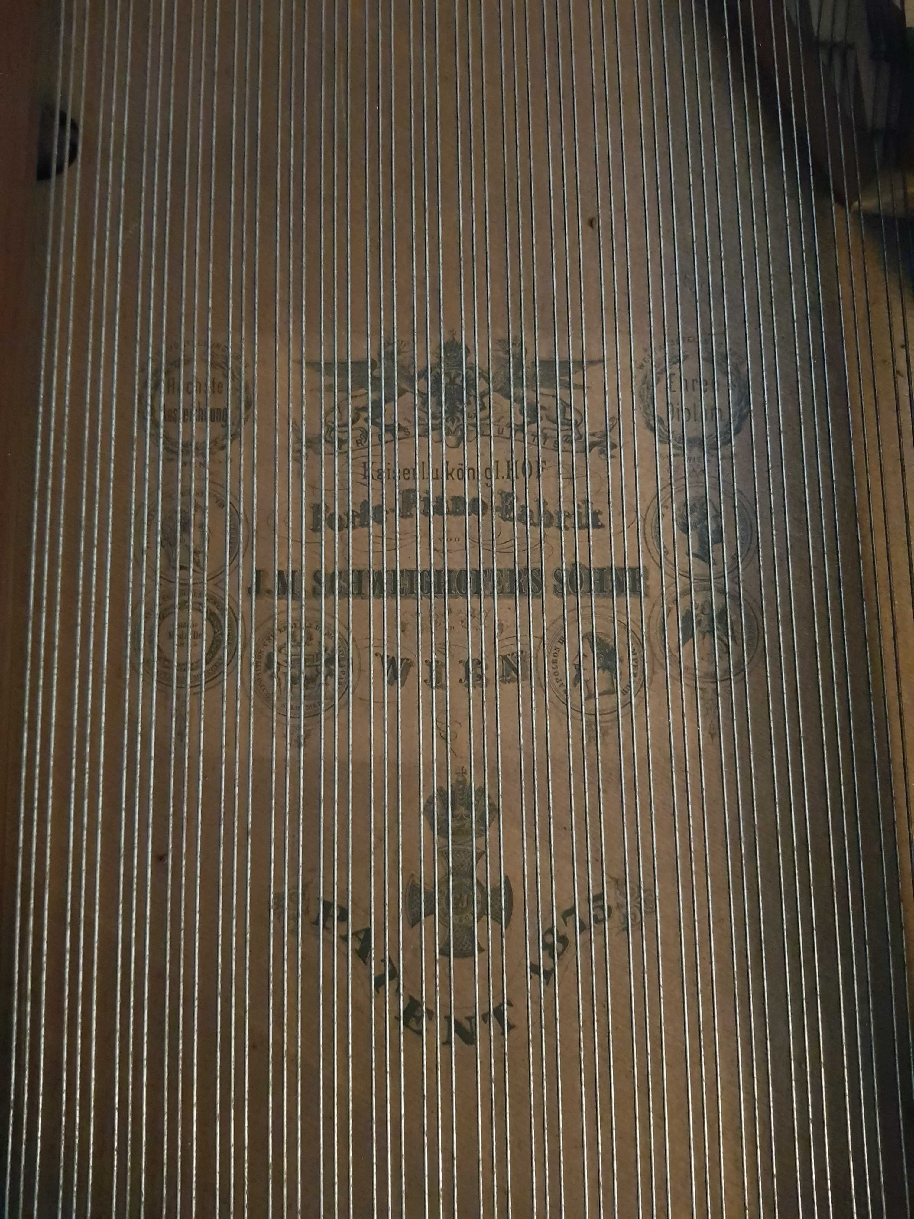 FORTEPIAN WIEDEŃSKI Z 1873 ROKU - J.M. Schweighofer Sohne in Wien