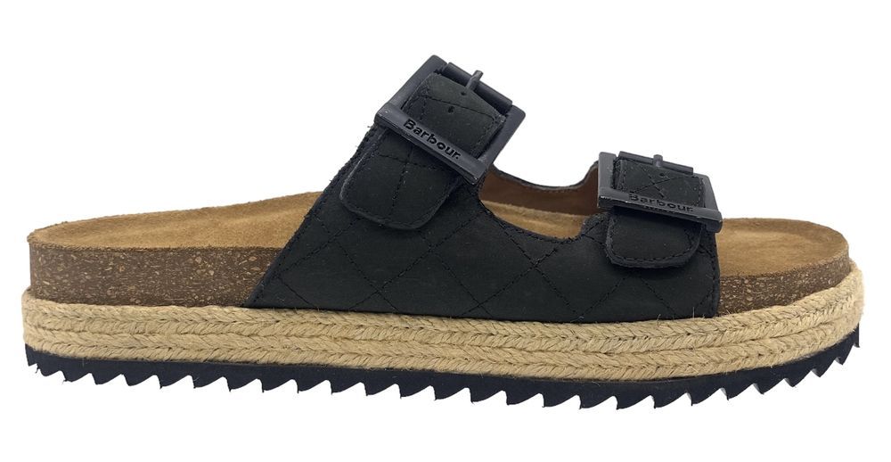 Buty damskie klapki czarne skórzane BARBOUR PAMELA rozmiar 40/41