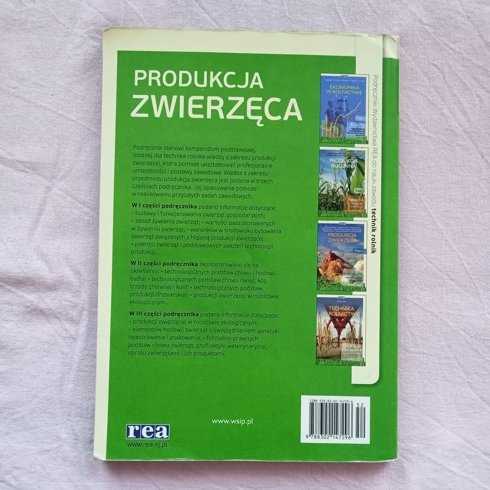 Produkcja Zwierzęca Część 1, REA Ewa Marciniak-Kulka Technik Weterynar