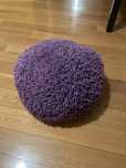 Puff apoio para pés roxo