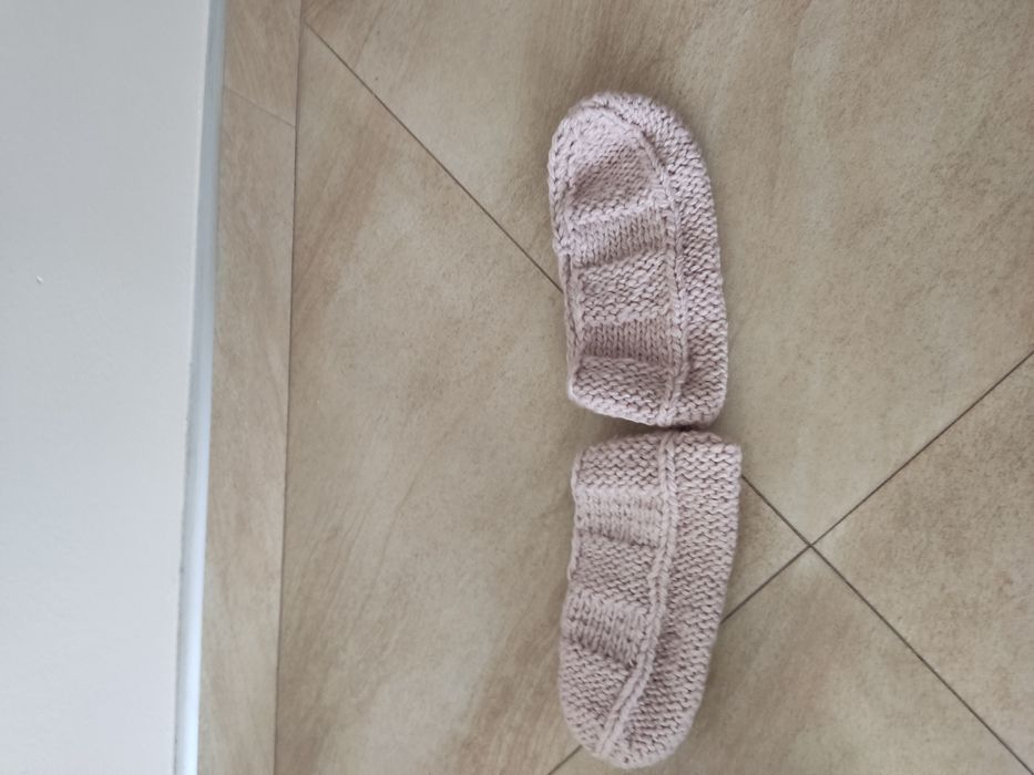 Kapcie wełniane ręcznie robione 38-40