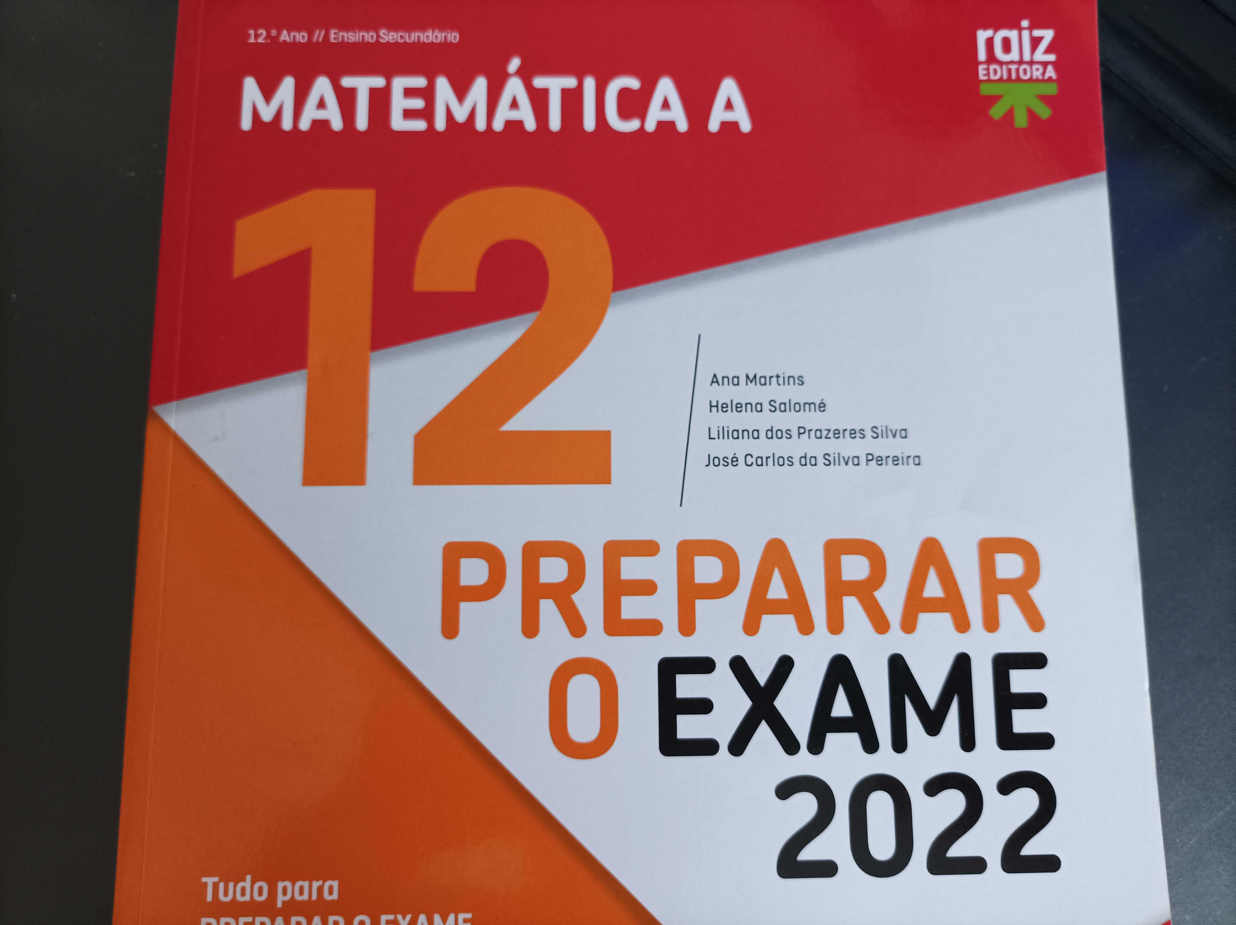 PREPARAR O EXAME - Matemática A 12º Ano