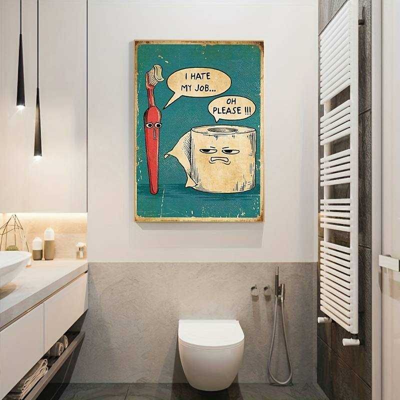 Obraz Na Płótnie Do Łazienki Szczoteczka I Papier 40x30