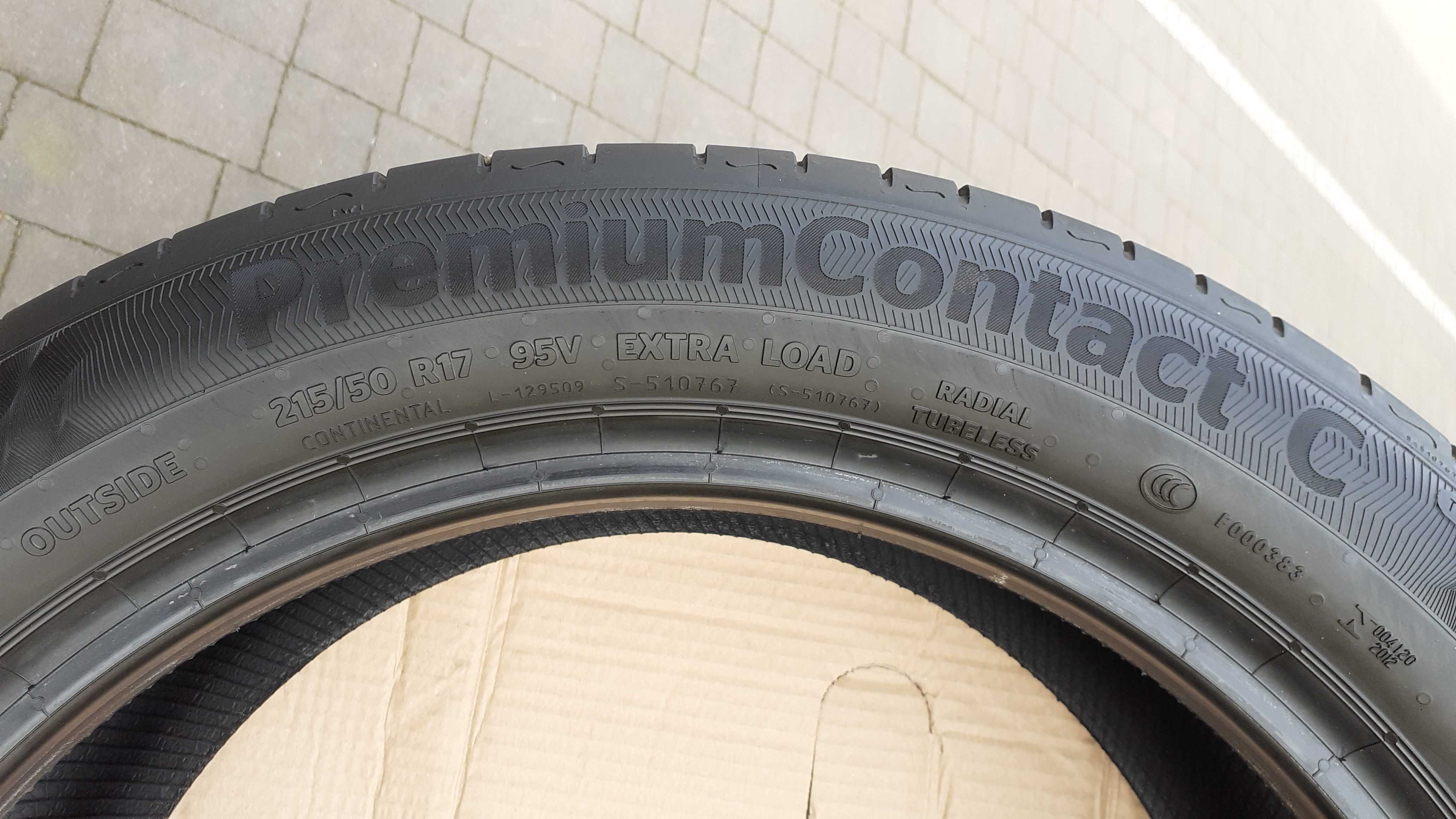 Opony DEMO Premium 4x CONTINENTAL 215/50R17 94V XL, 11.2022r.