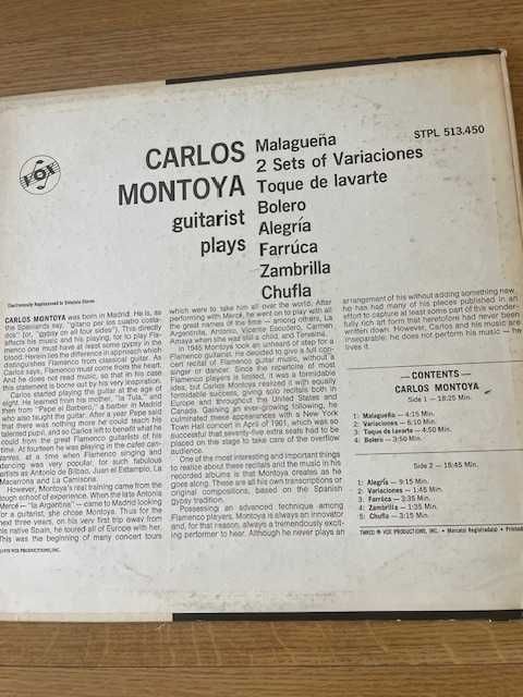 vinil Carlos Montoya Plays Spanish Guitar