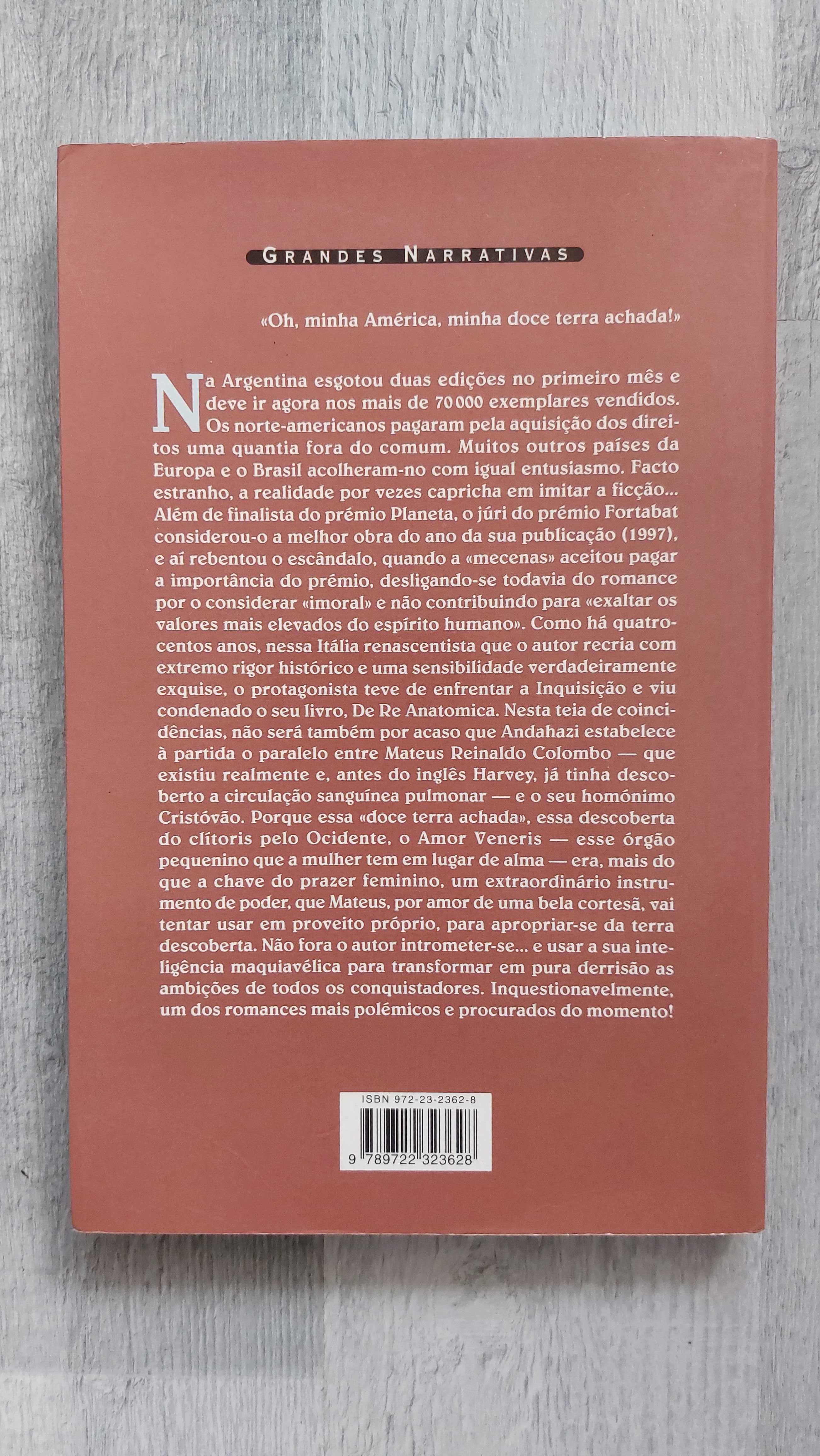 Livro "O Anatomista" de Federico Andahazi (portes incluídos)