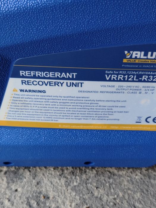 Stacja odzysku czynnika klimatyzacji