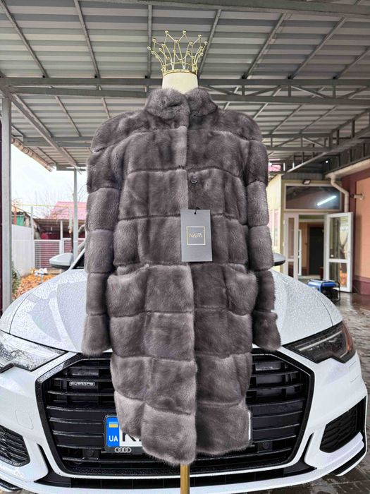 Шикарна норкова шуба , Накладні карман на магнітах