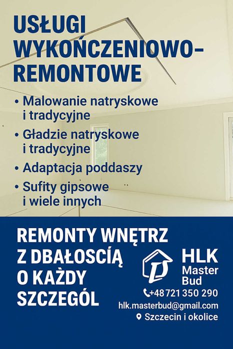 HLK Master Bud – Usługi wykończeniowo-remontowe (Szczecin i okolice)