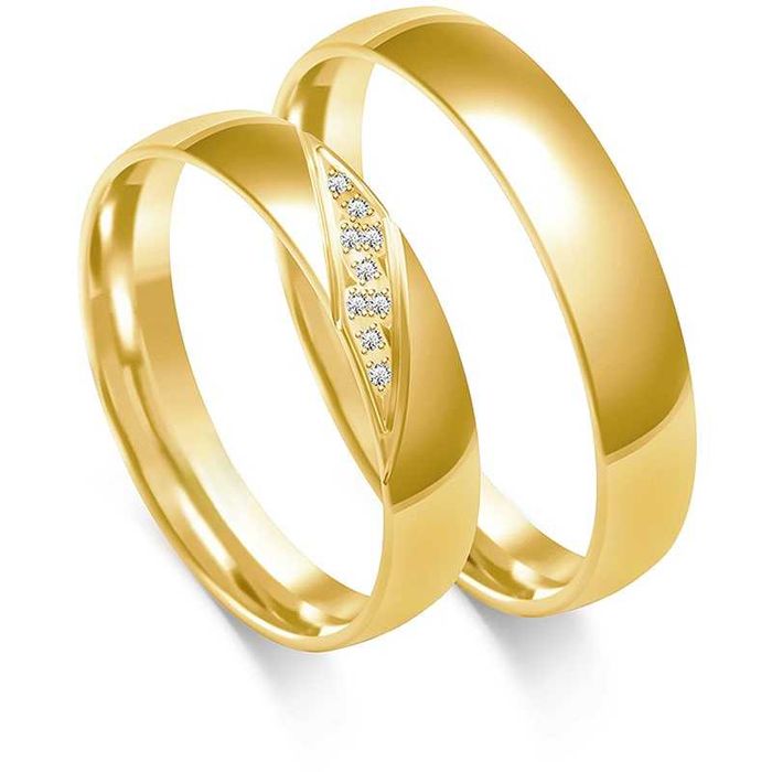 Złote Obrączki Ślubne Nowa Kolekcja AJUBILER