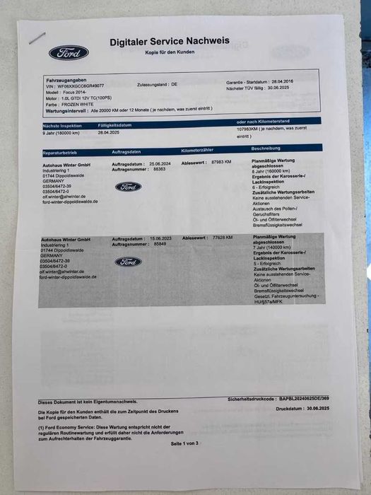 Ford Focus 1.0 EcoBoost Bem Mantido