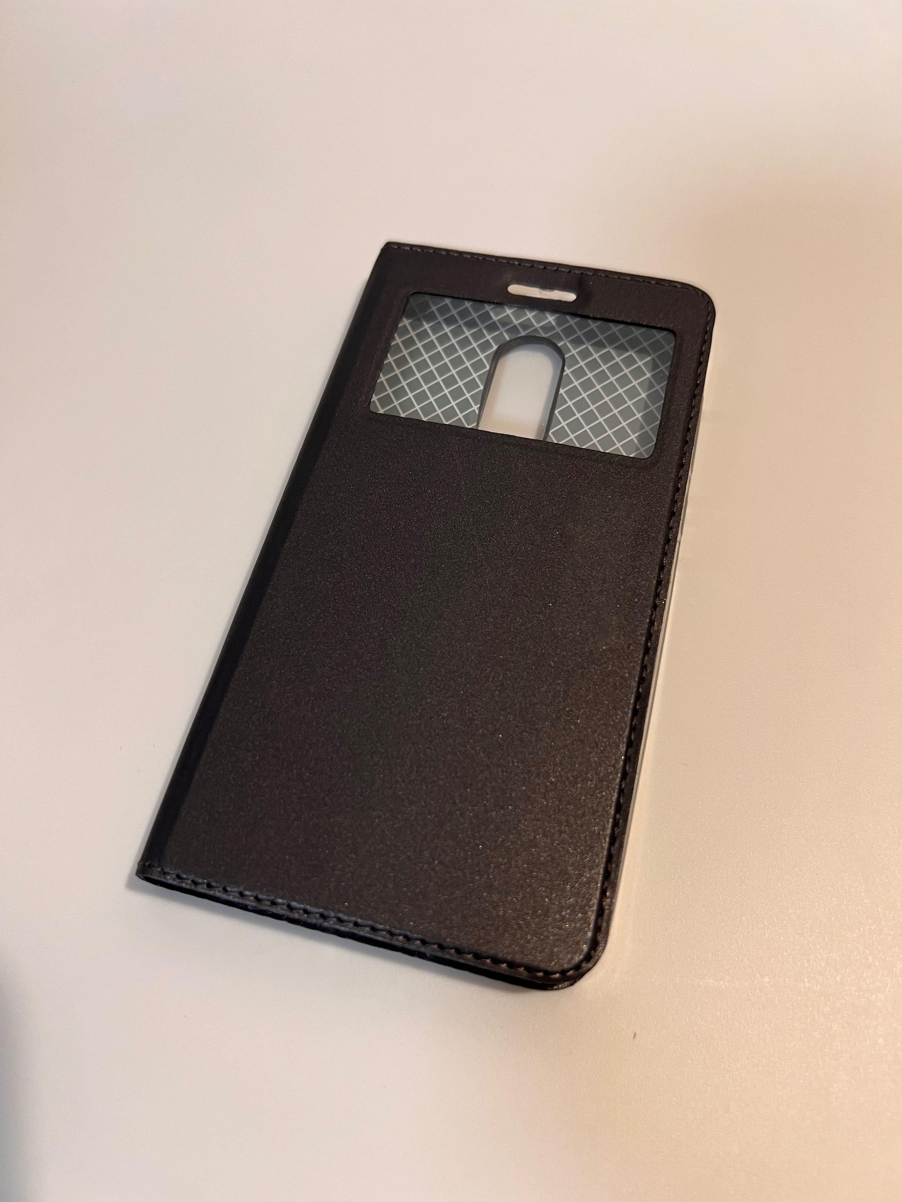 Szare etui/obudowa/case z klapką na telefon Xiaomi Redmi Note 4