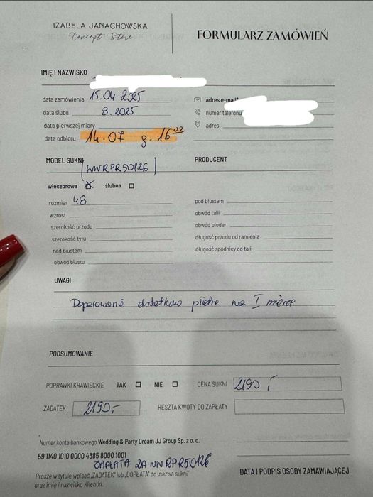 Janachowska Collection Wieczorowa suknia z kwiatową aplikacją fuksja