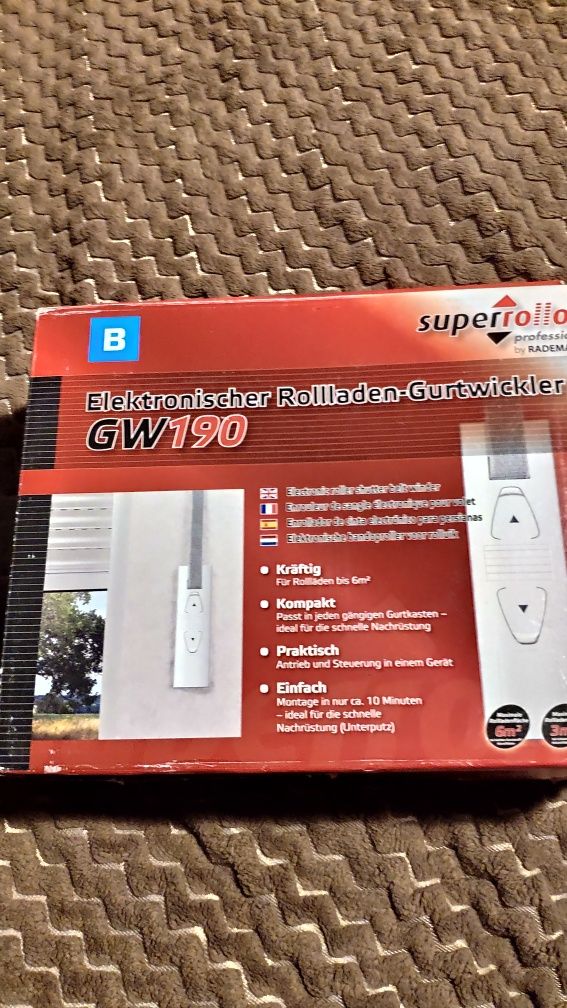 Elektryczny zwijacz rolet.SuperRollo GW190