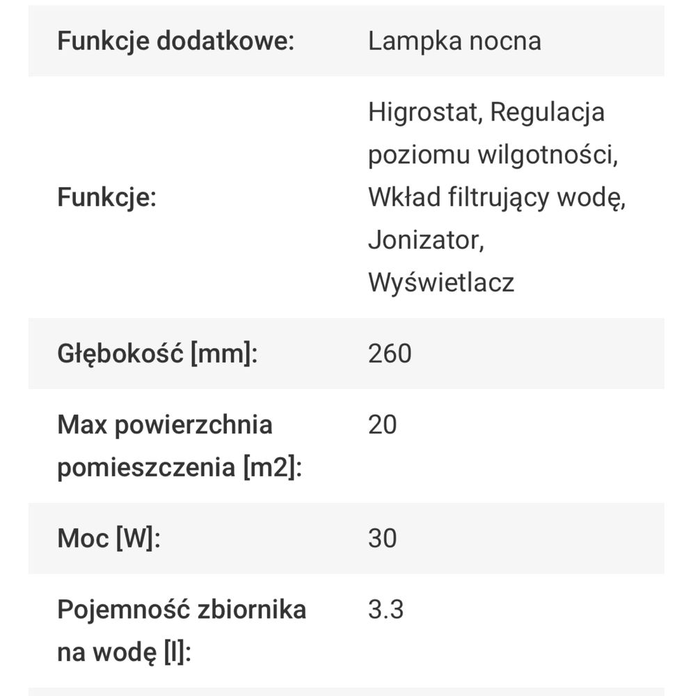 Nawilzacz powietrza airsonic hb UH2021DBL z jonizacja