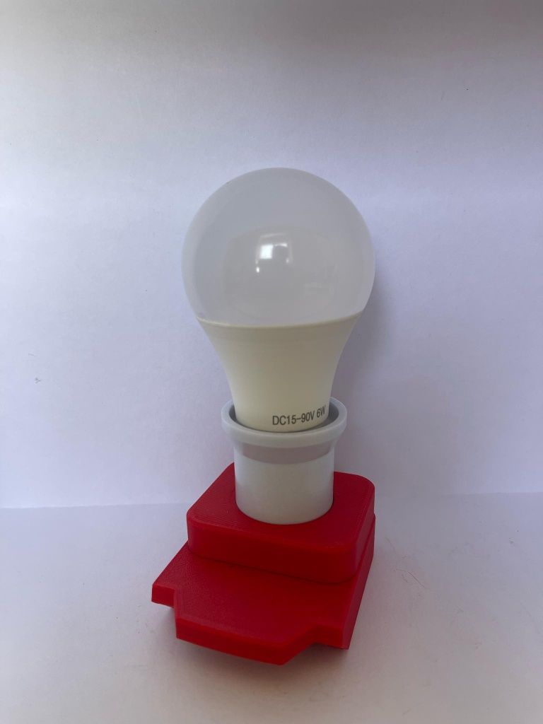 Lampada emergência bateria Parkside Bosch e Makita