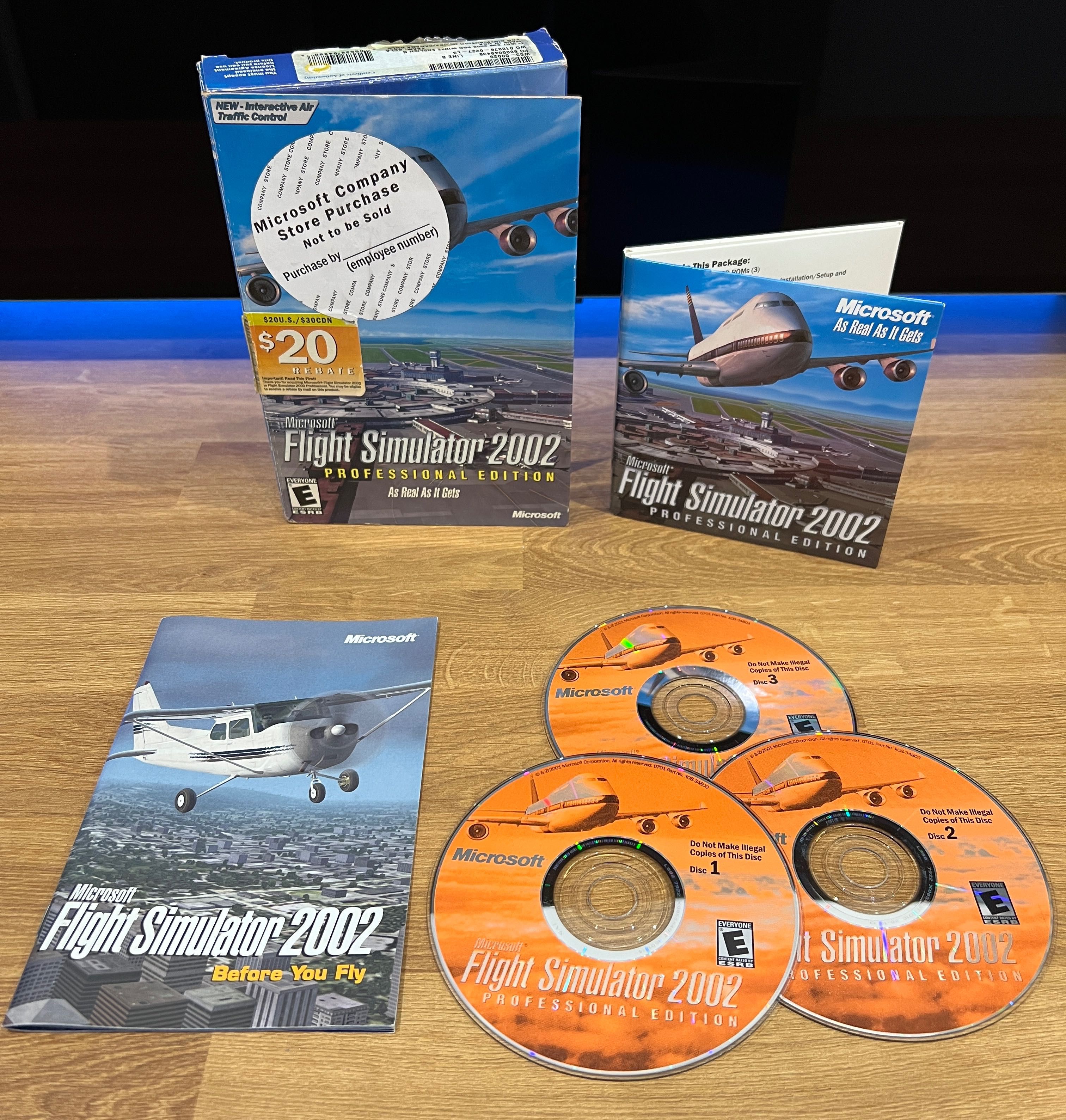 Flight Simulator 2002 Professional Edition (PC EN 2002) mini BIG BOX