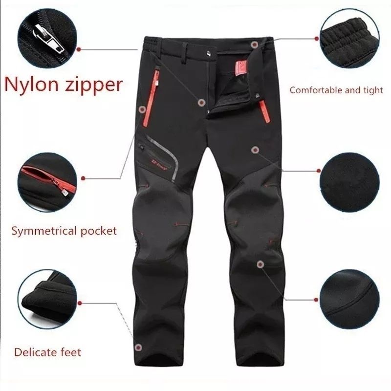 Spodnie zimowe ocieplane trekkingowe górskie outdoor L różne kolory
