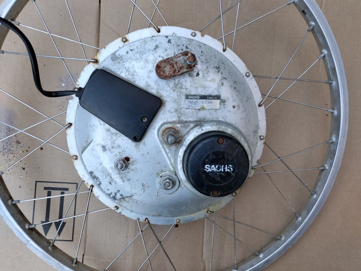 Koło elektryczne rowerowe z silnikiem Sachs CMU1