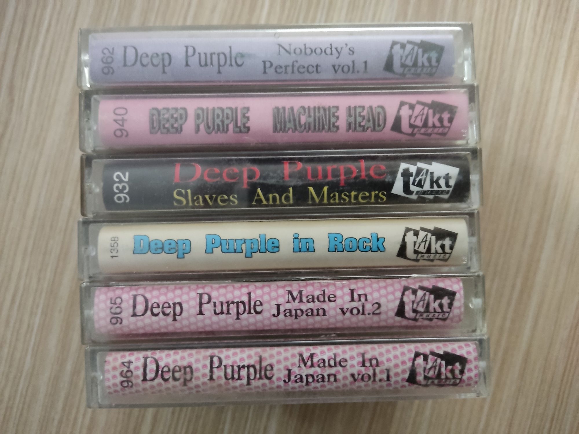 Deep Purple, zestaw kaset