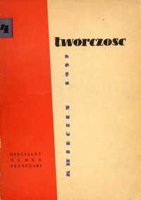 Twórczość numer z kwietnia 1957 roku, specjalny numer francuski