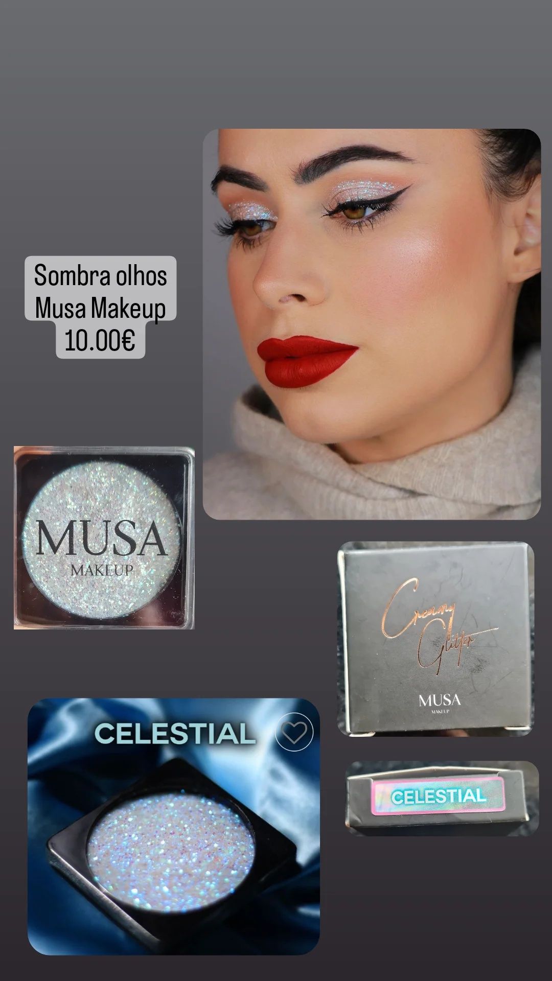 Sombra olhos da marca musa makeup ref. Celestial