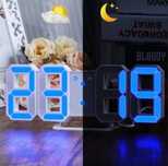 Электронные 3d Led часы с будильником и термометром Ly 1089 часи