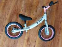 Rowerek, rower biegowy 12 cali dziewczynka różowy R-Sport