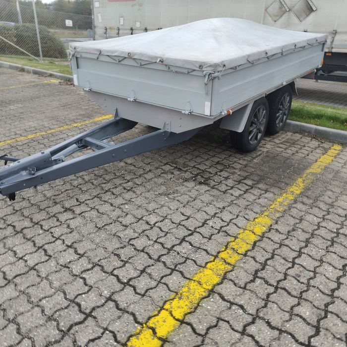 BRENDERUP przyczepka dwuosiowa ładowność 1000kg opłacona zarejstrowana