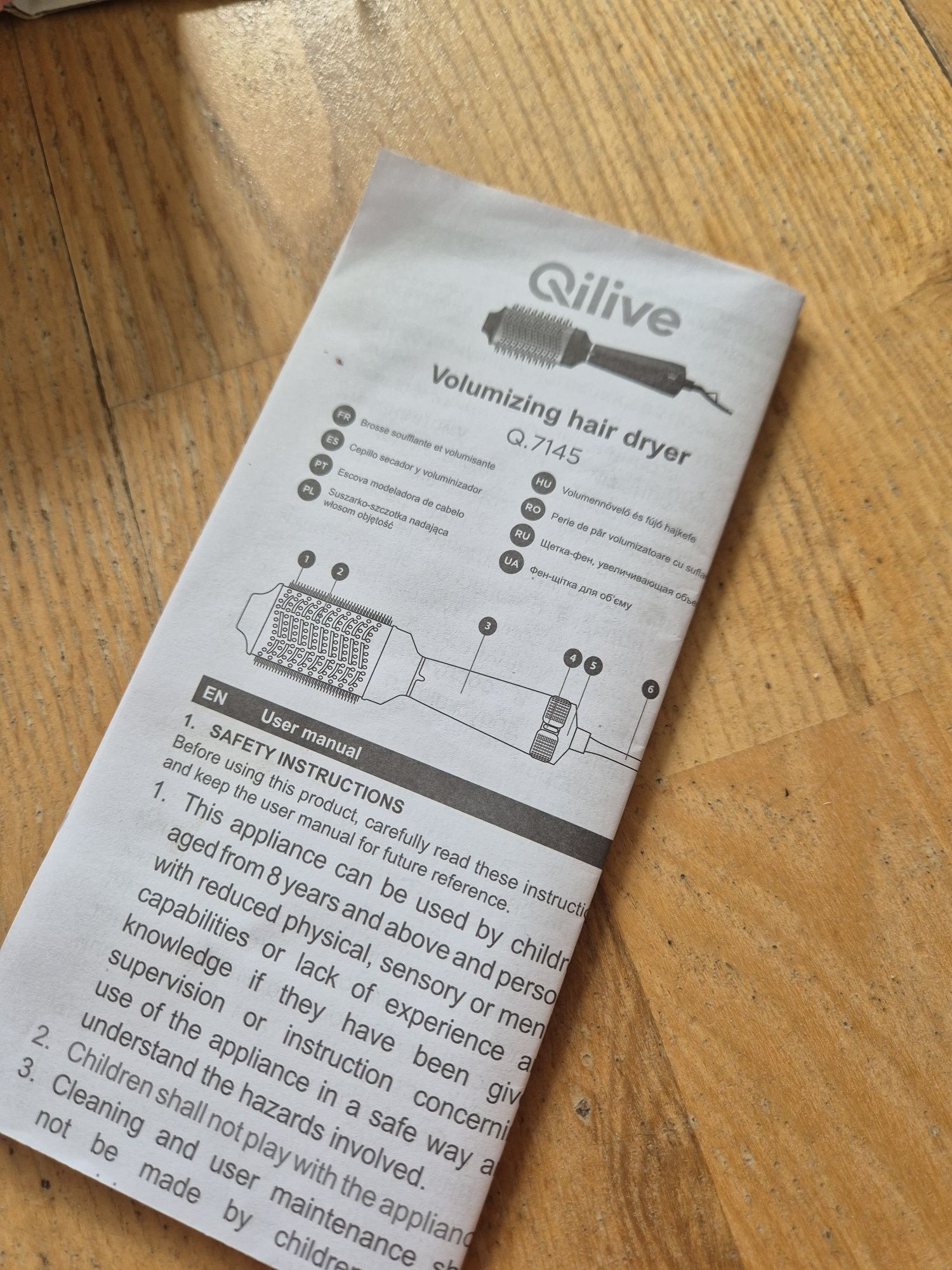 Szczotko suszarka Qilive,ceramiczna,1200W