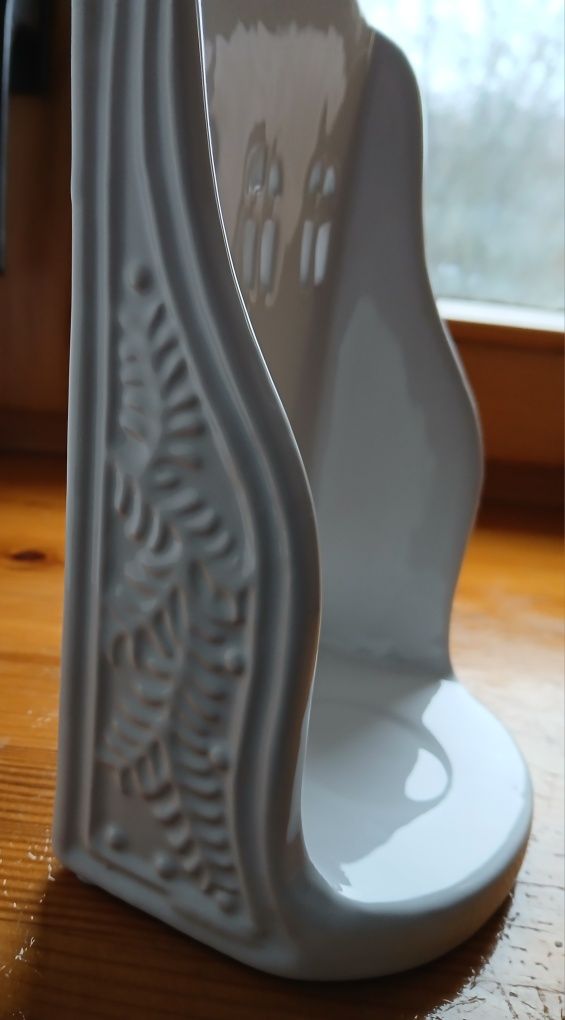 Świecznik kamieniczka, domek ceramiczny, święta.