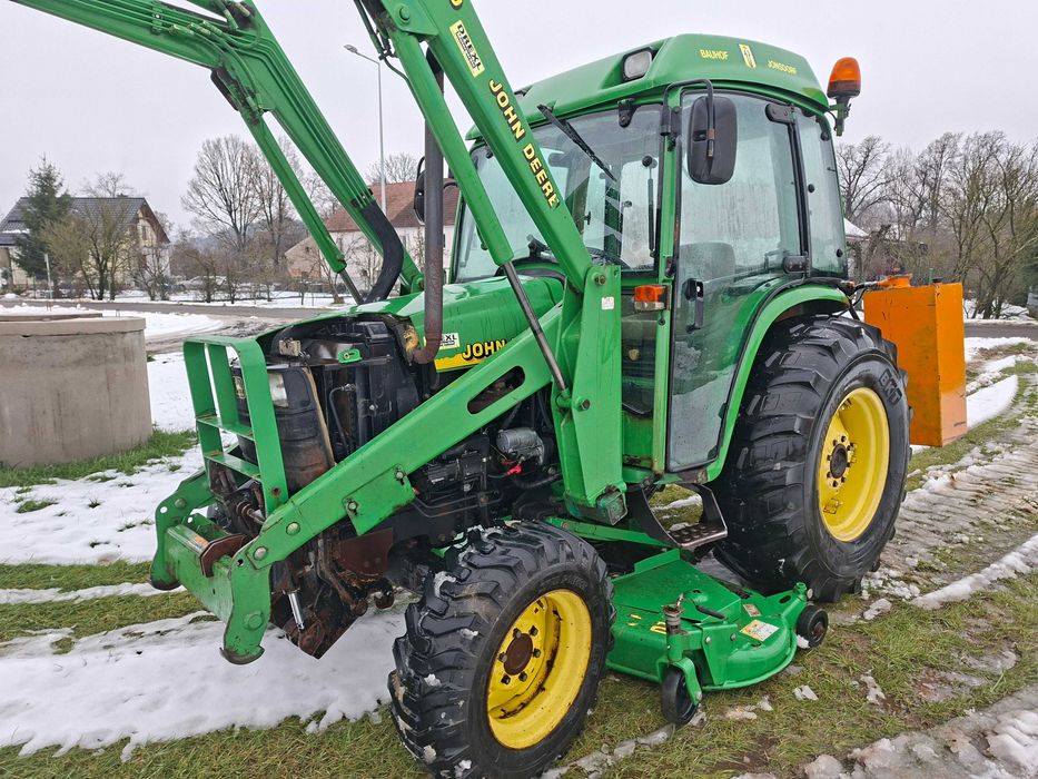 Ciągnik JOHN DEERE 4700 Hydrostat+MULCZER,Kosiarka,Widły,Łyżka,Pług.