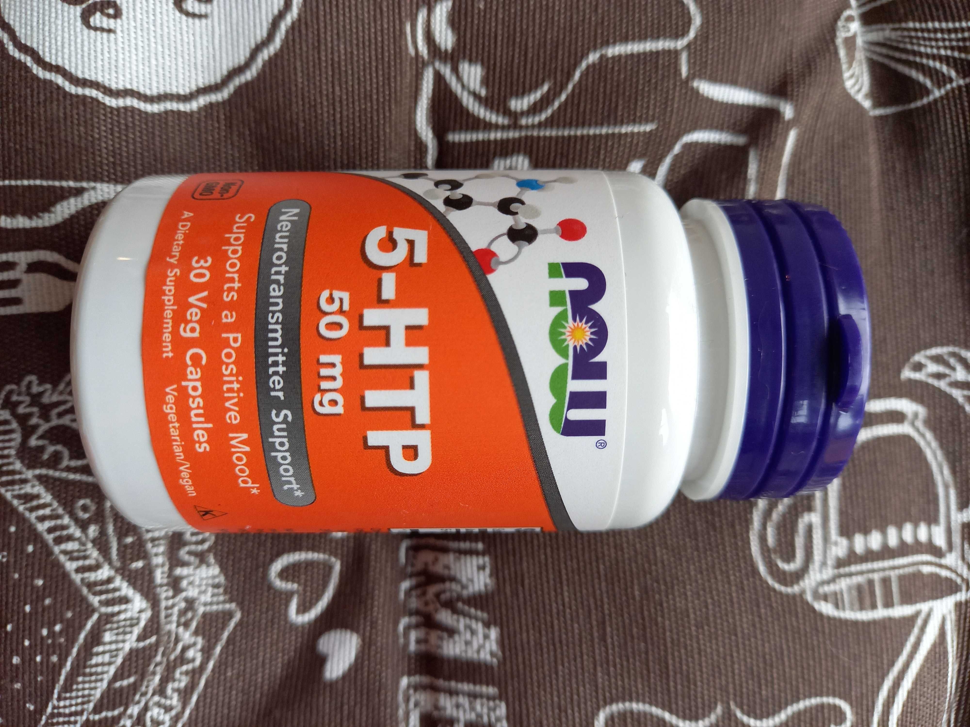 5 htp, now foods, 50 100 мг, 30 60 90 120 шт 5-гидрокситриптофан