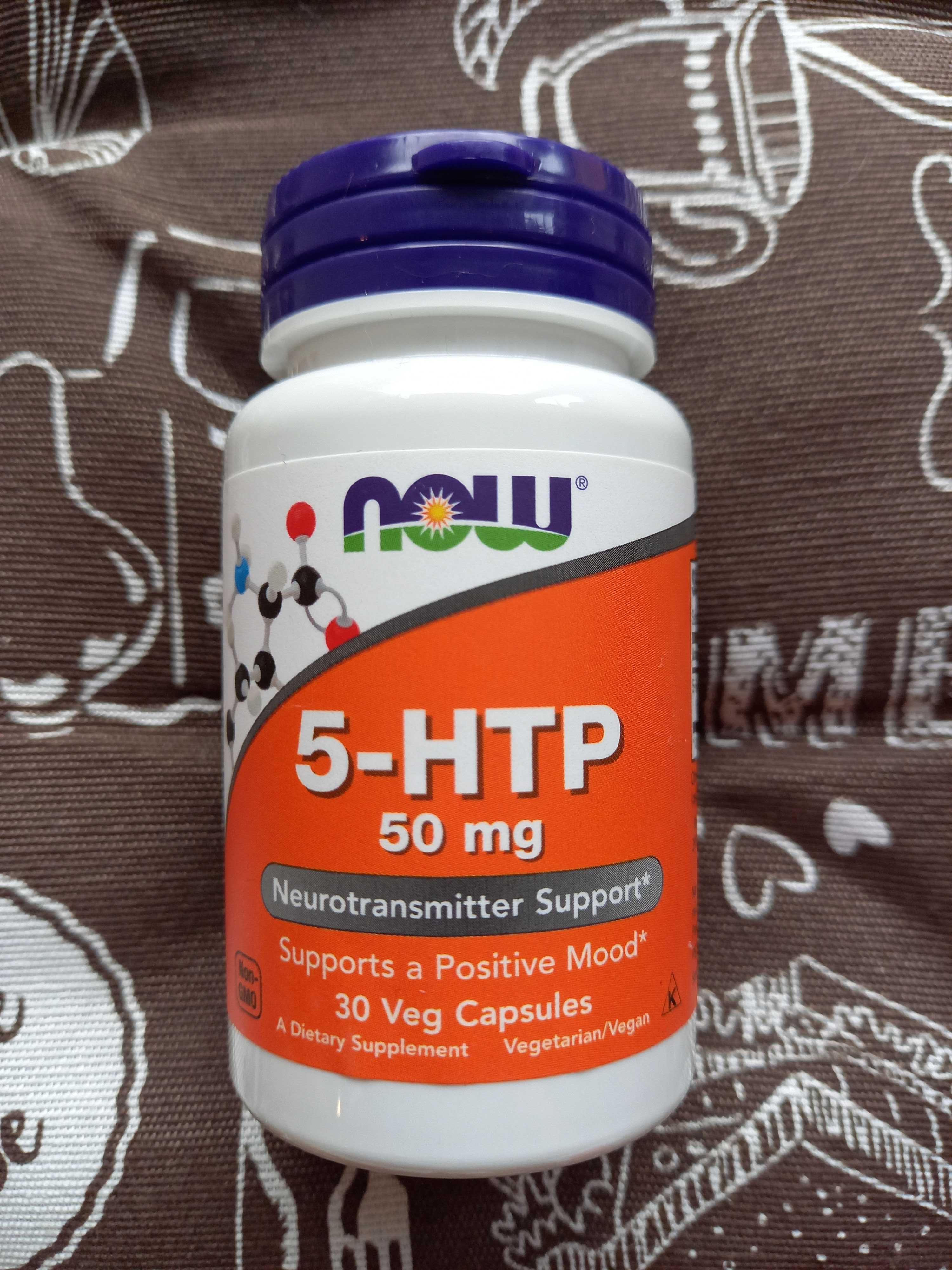 5 htp, now foods, 50 100 мг, 30 60 90 120 шт 5-гидрокситриптофан