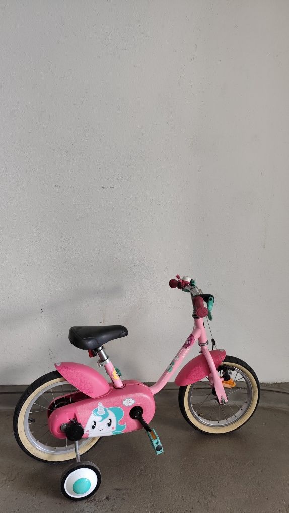 Bicicleta de menina unicórnio