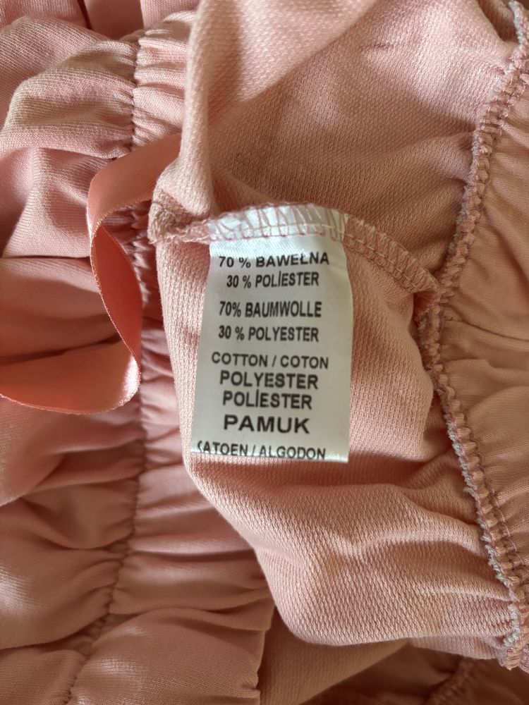 Bluzka damska MDG Fashion, S, oversize, różowa, panterka, rękaw 3/4