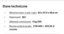 Zamrażarka wolnostojąca
