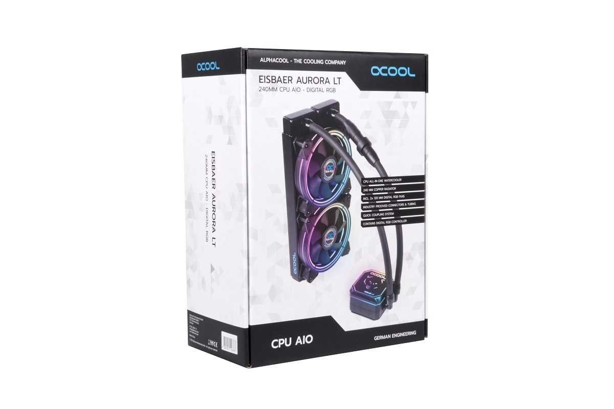 Водяное охлаждение Alphacool Eisbaer Aurora LT ARGB (AM5/LGA1700)