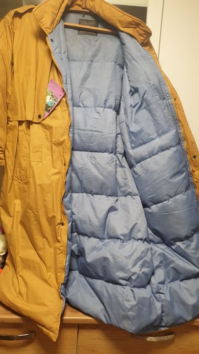 Пуховик длиный пальто мужской