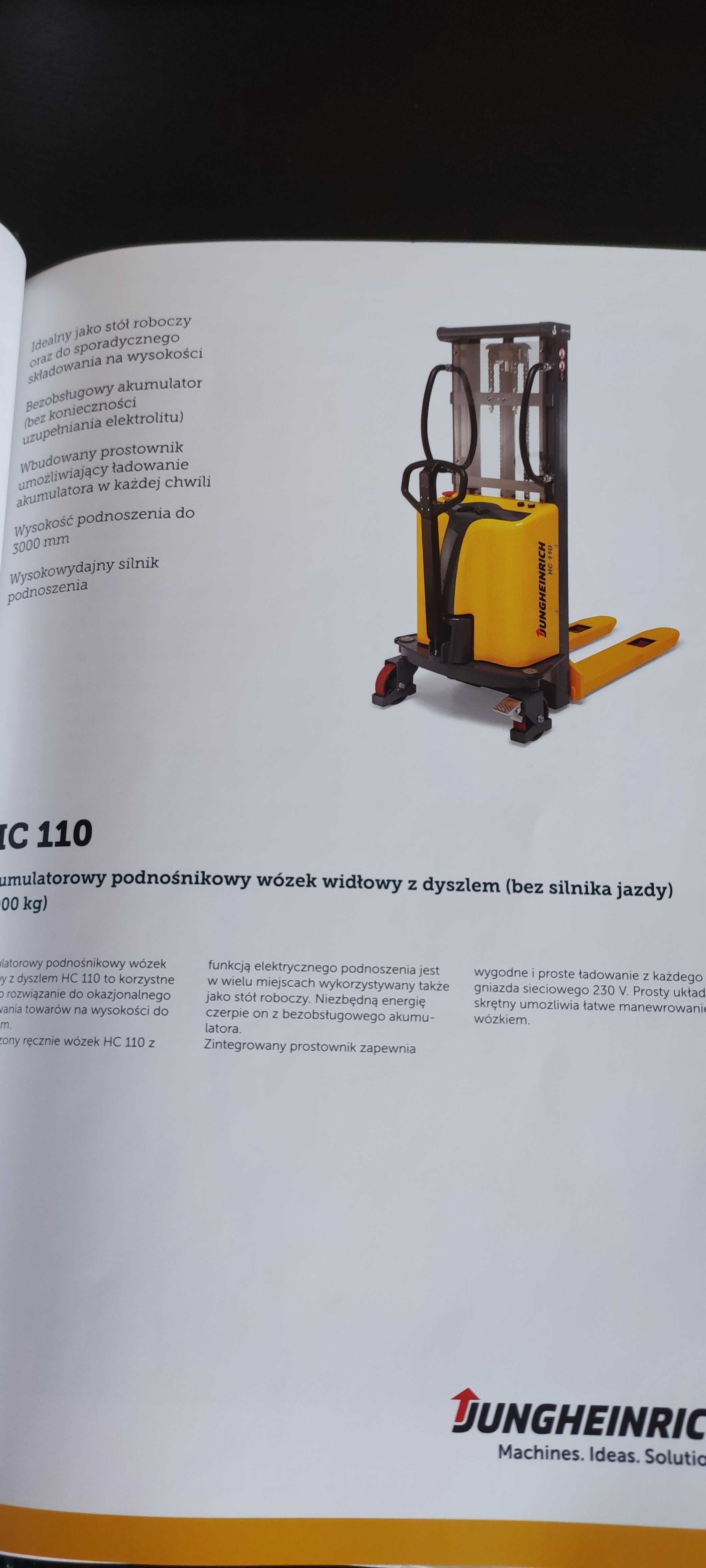 Wózek elektrycznie podnoszony Jungheinrich HC 110