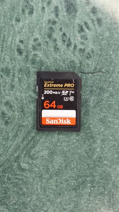 SD карта SanDisk Extreme PRO 64GB V30 U3.