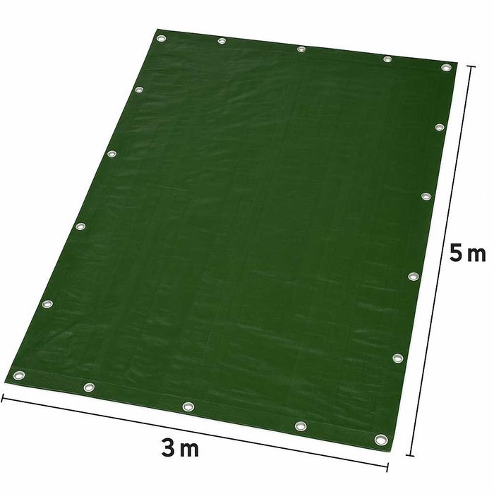 PLANDEKA 3x5 m 130g WODOODPORNA MROZOODPORNA płachta ochronna brezent