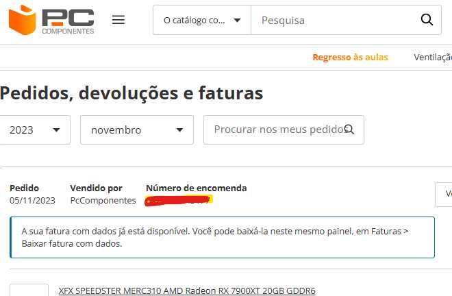 Placa Gráfica XFX Merc 310 AMD Rx 7900 XT 20GB