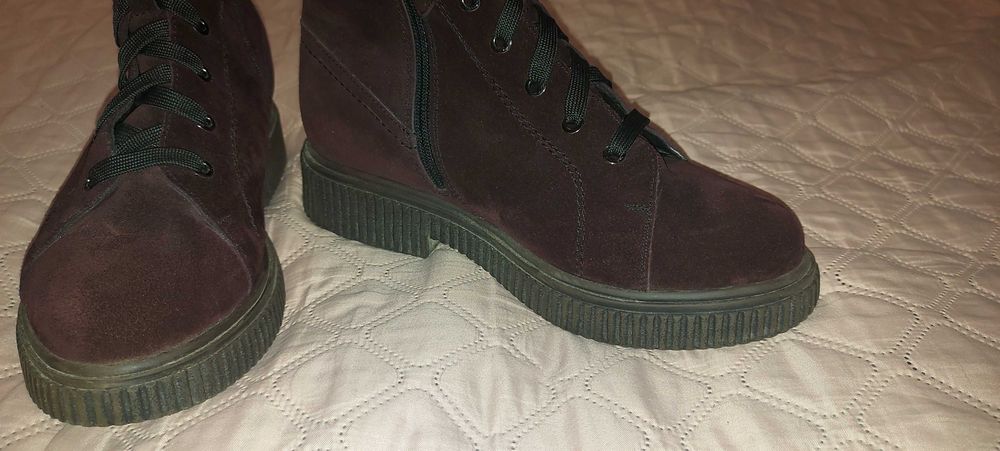 Чоботи зимові жіночі замшеві 39 розмір