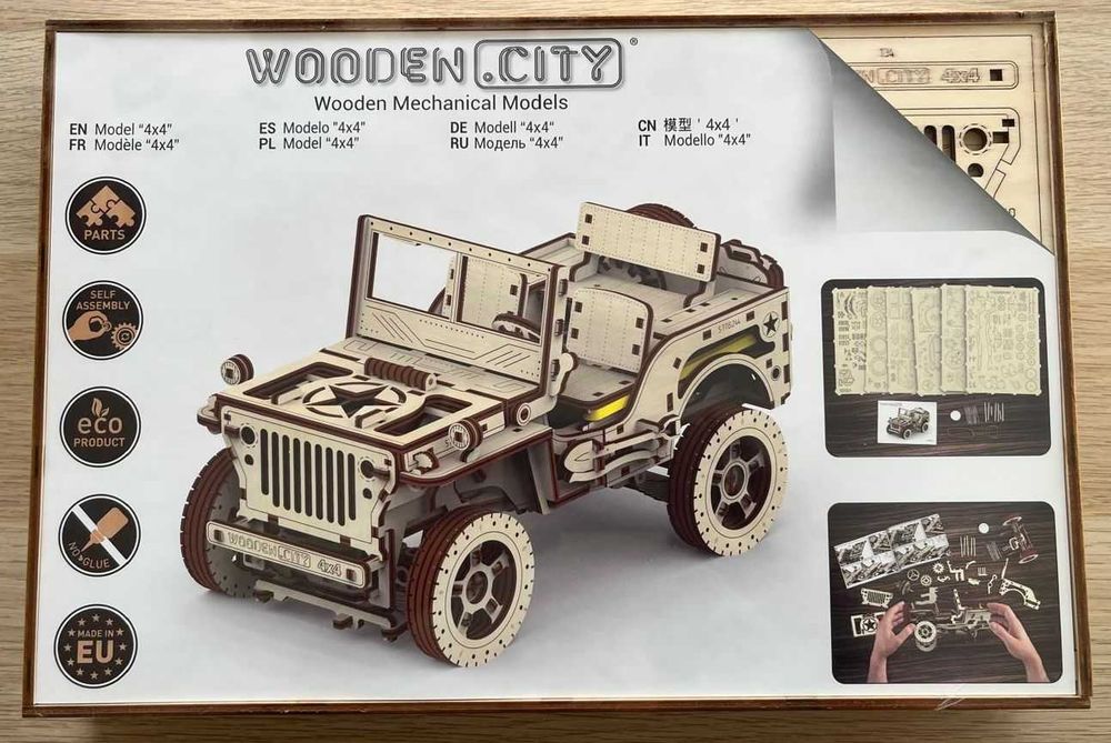 Jipe 4x4 – Puzzle 3D em madeira – Novo e selado