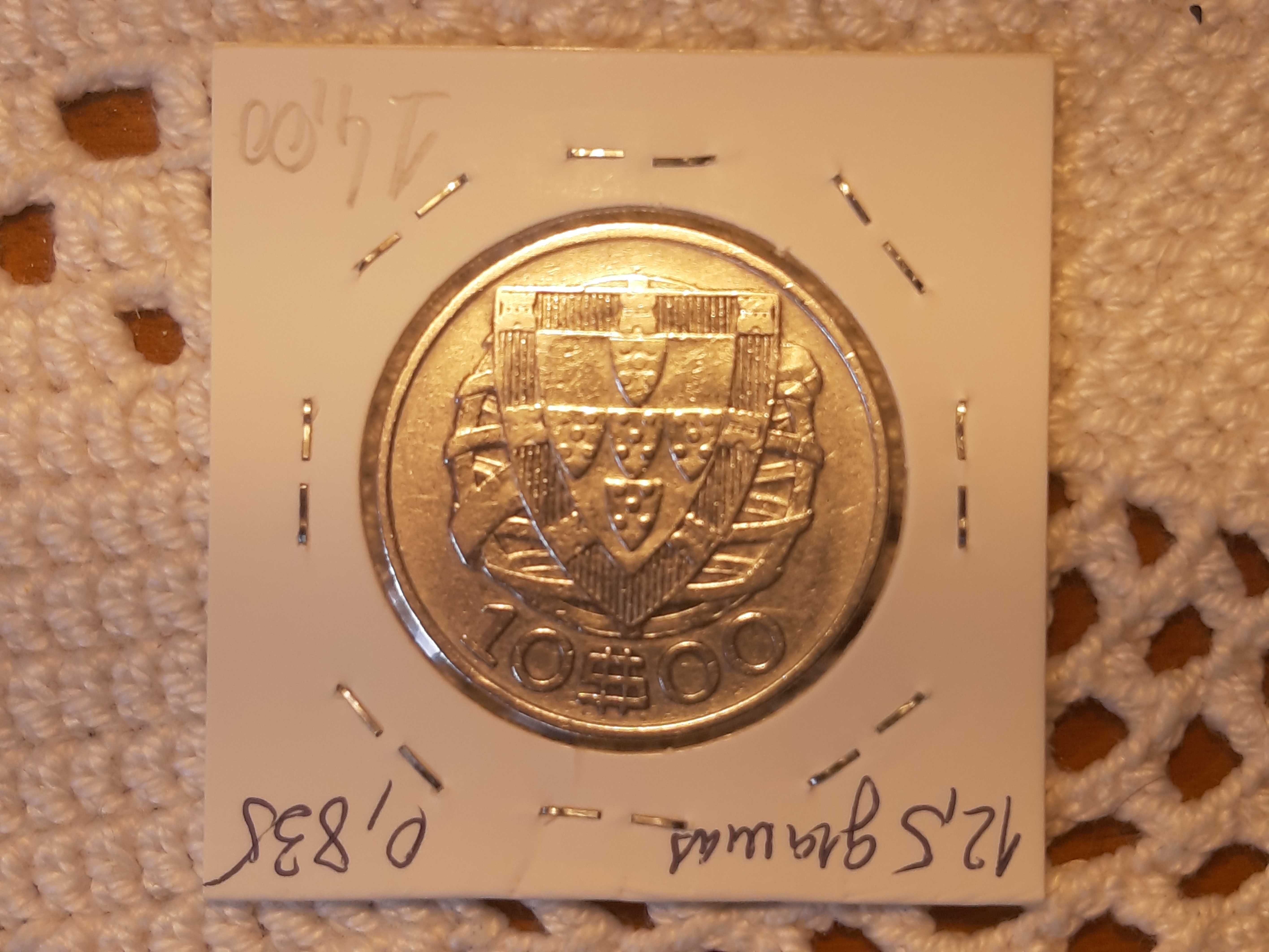 Portugal - moeda em prata de 10 escudos de 1932 (VG)
