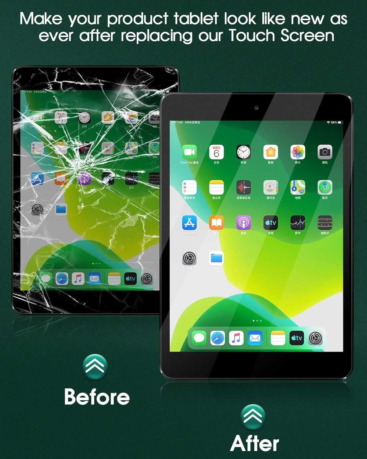 Szkło Digitizer z ekranem dotykowym Zamiennik iPad Pro 12.9 1st