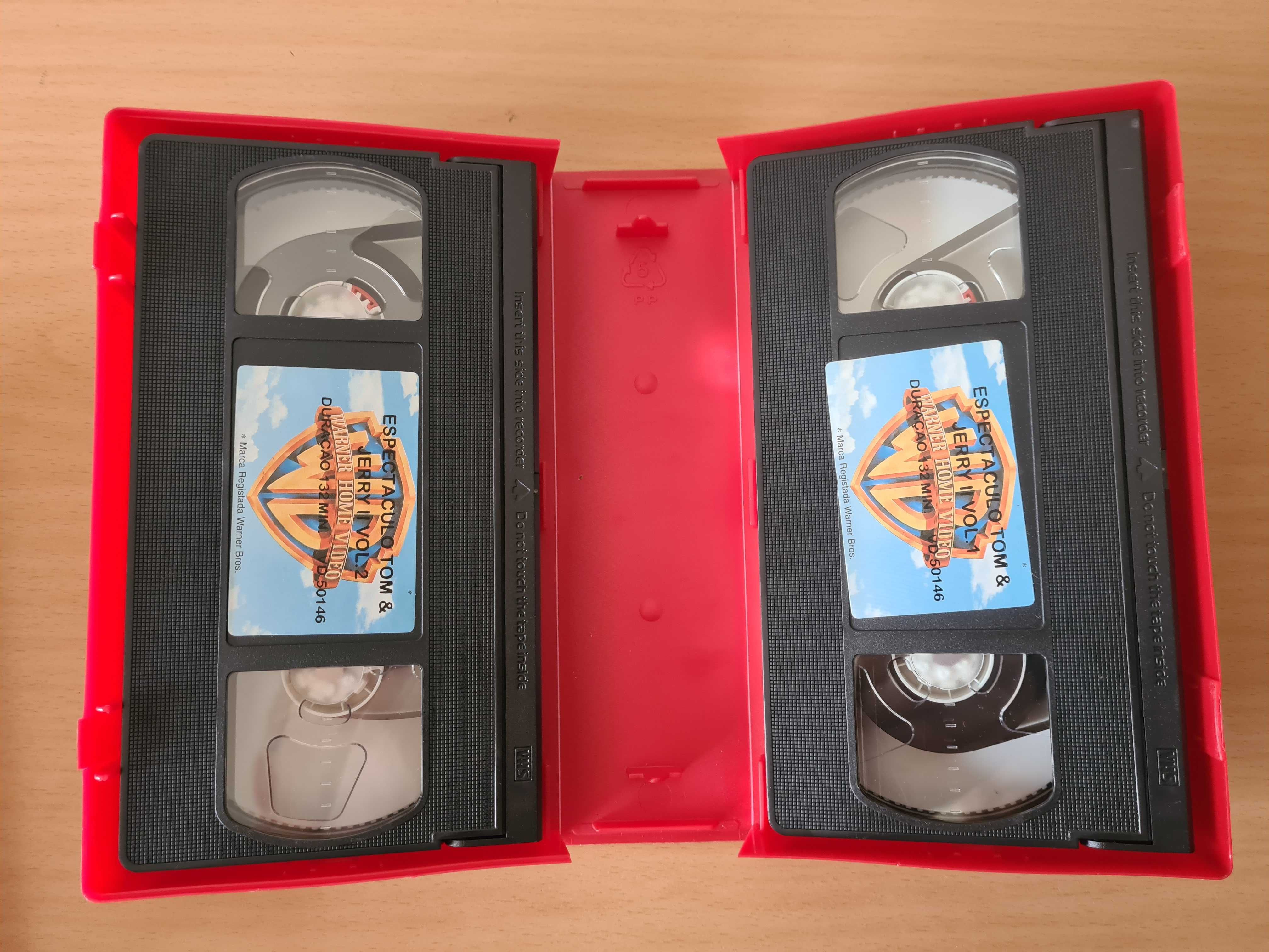 1 pack VHS com desenhos animados "Espectáculo Tom & Jerry 2"