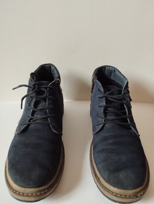 Осенние полу ботинки, натуральная замша.